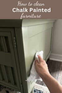 how to clean chalk painted furniture